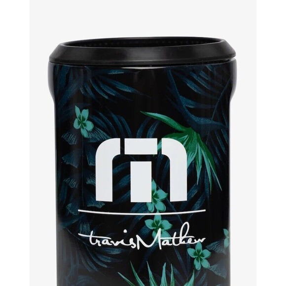 NEW Travis Mathew On The Shore‎ Tropical Print Can Cooler Fits 12oz Can Koozie - Picture 2 of 4